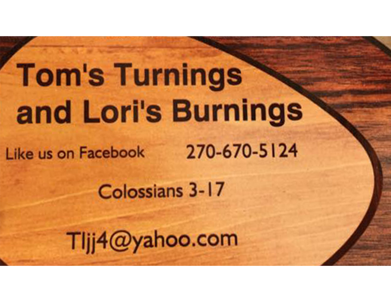 Tom's Turnings and Lori's Burnings logo